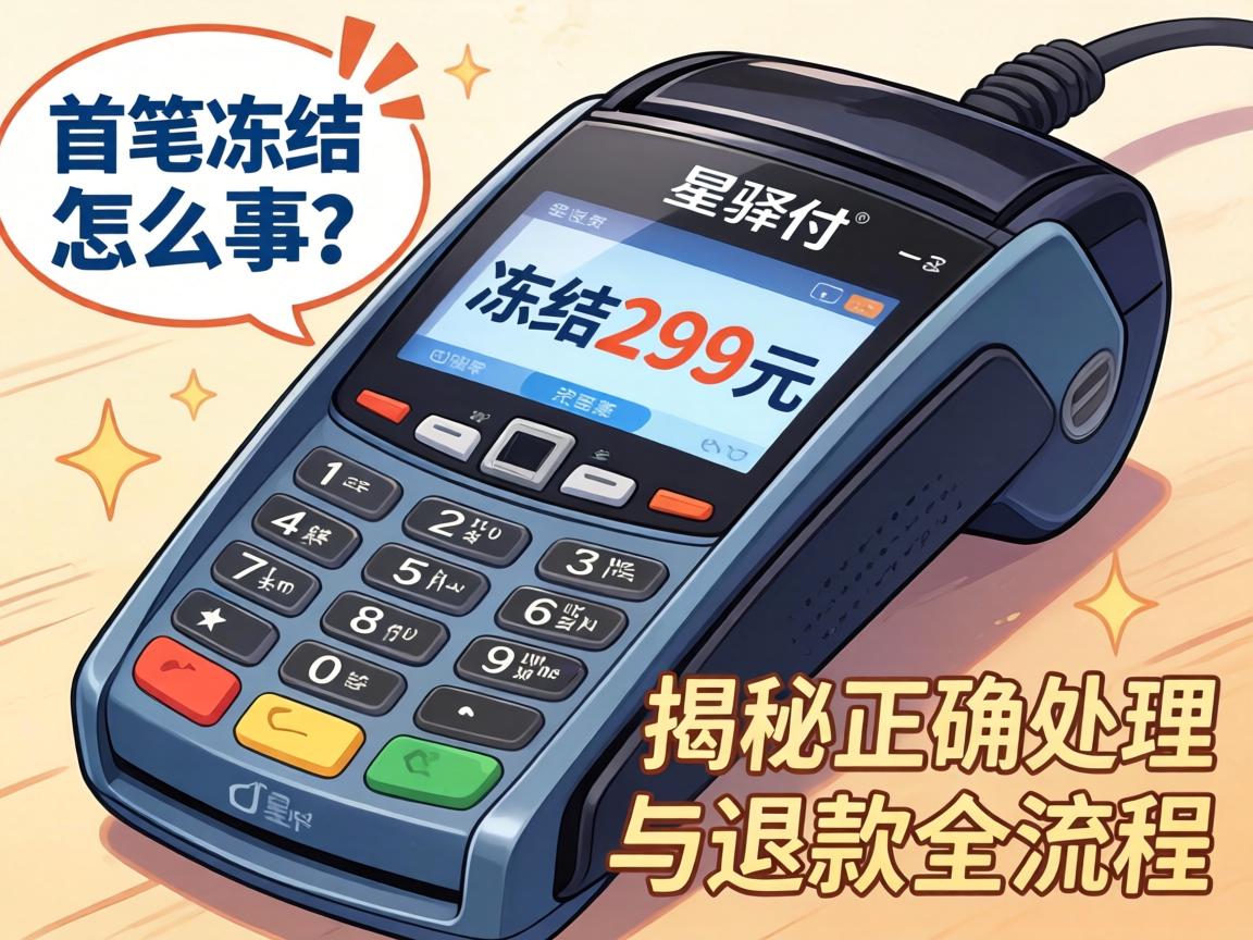 星驿付POS机首笔冻结299元怎么回事？揭秘正确处理与退款全流程