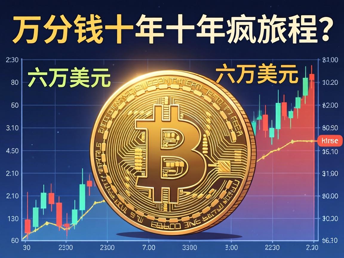 比特币十年行情走势图，从几分钱到六万美元的疯狂旅程